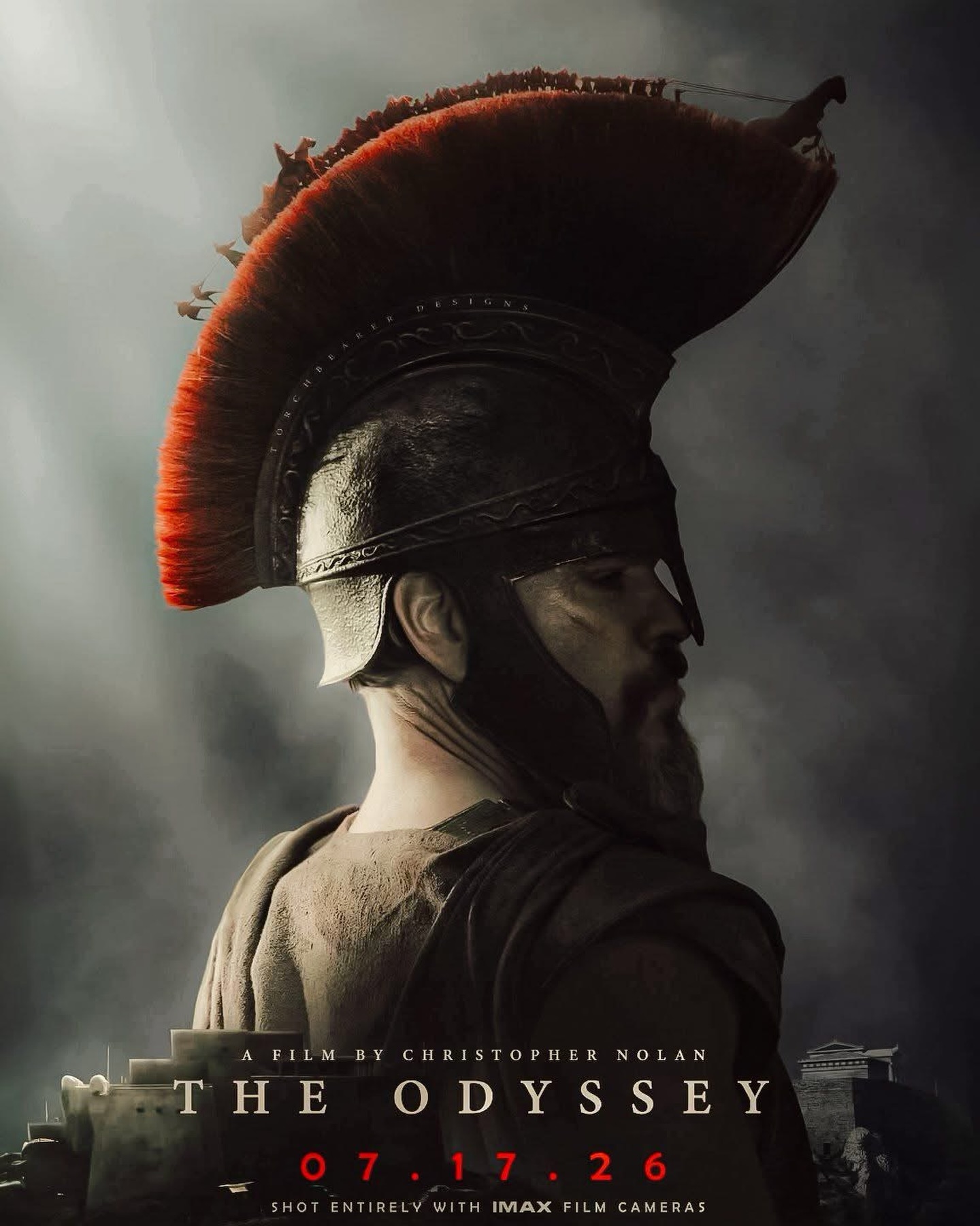 Photo by Universo 42 on May 11, 2026. May be an image of poster and text that says 'AFILM MBYCHRISTOPHERNO BY CHRISTOPHER NOLAN THE THEODYSSEY H ODYSSEY 07.17.26 26 2 ENTIRELY WITH IMAX SHOTENTIRELVWITHIMAXFLW.CAMERAS FILM CAMERAS'.