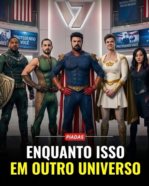 Em algum universo alternativo, os integrantes de The Boys são os verdadeiros heróis. …